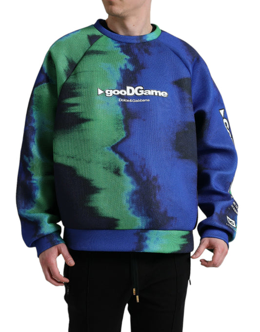 Dolce & Gabbana Multicolor Grafische Ronde Hals Pullover Trui