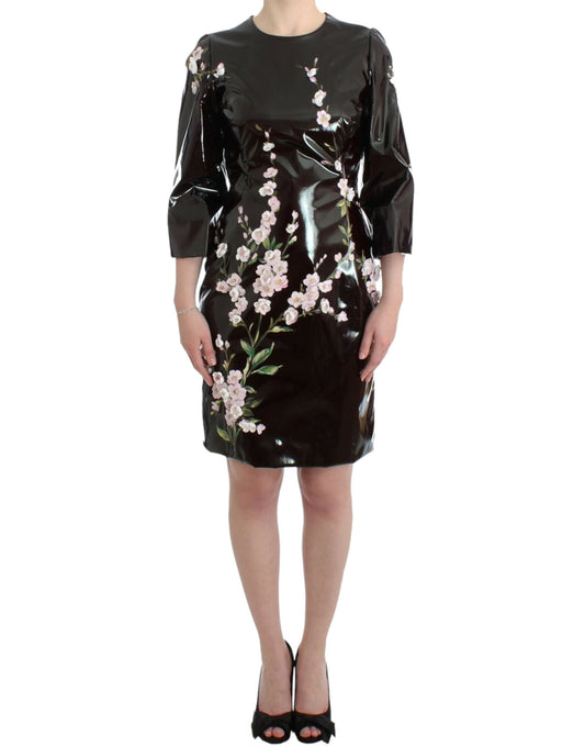 Dolce & Gabbana Elegante bloemen versierde shiftjurk