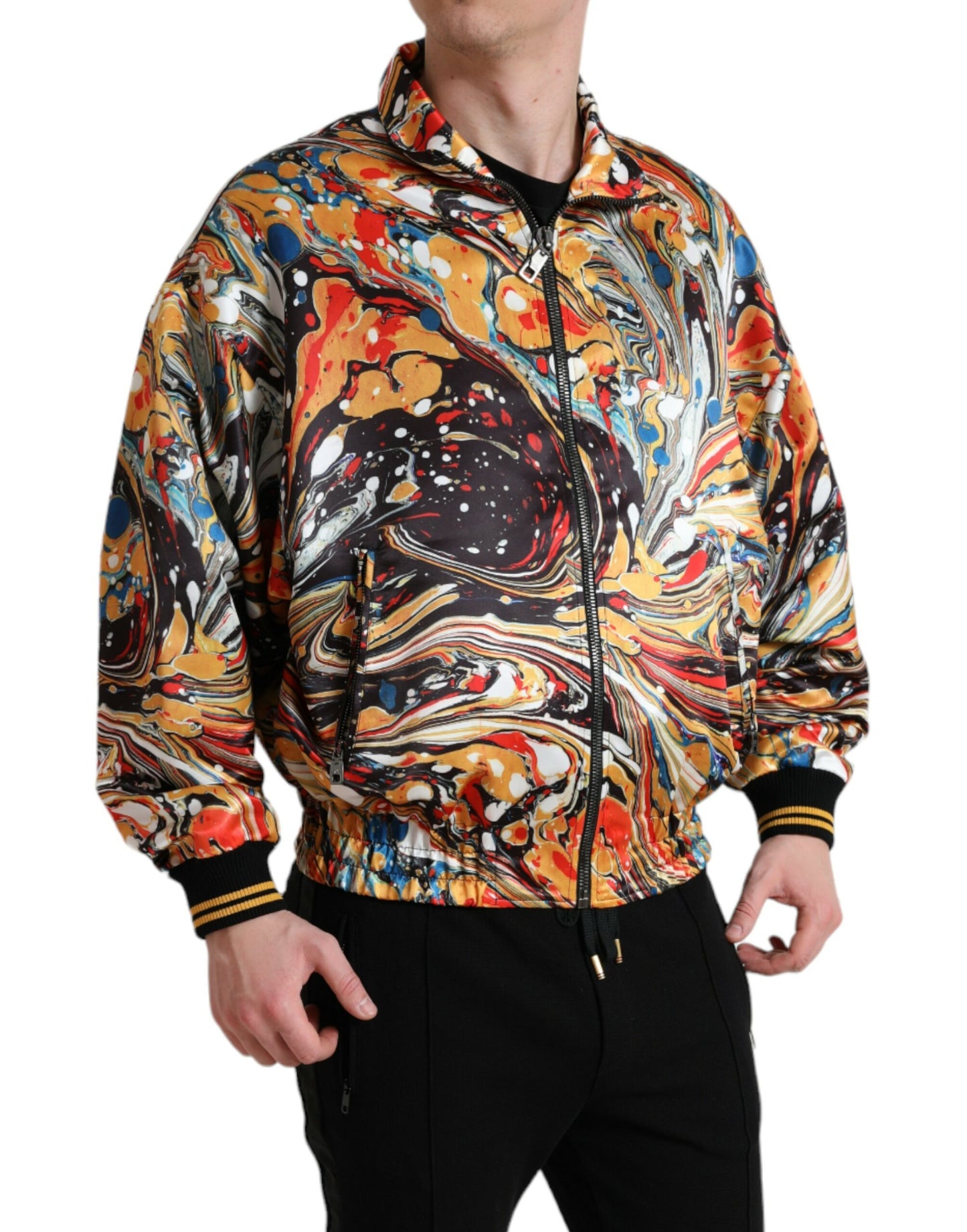 Dolce & Gabbana Kleurrijk Abstract Bomberjack