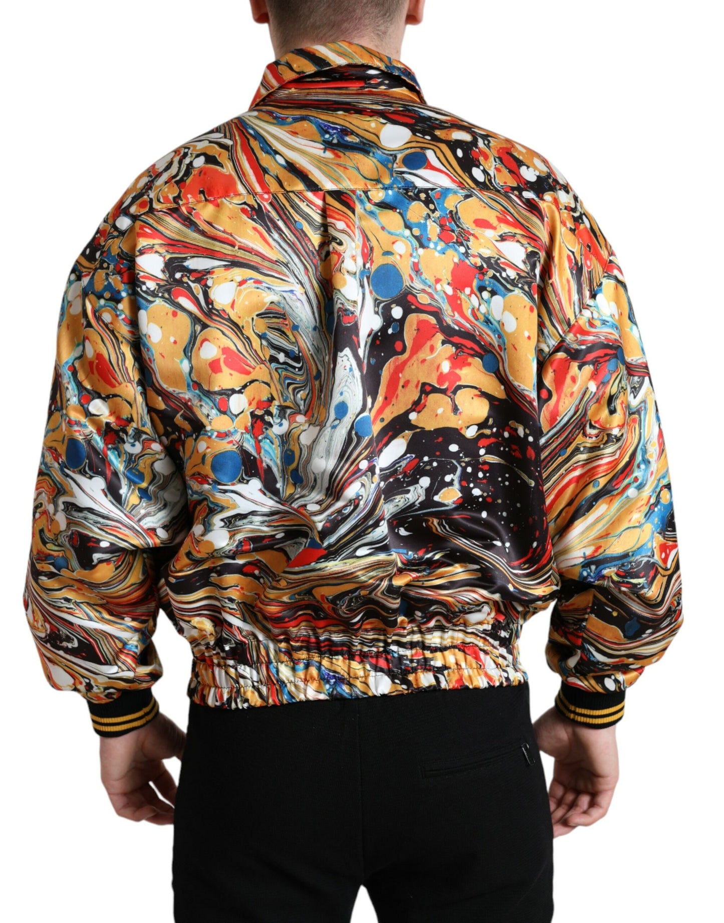 Dolce & Gabbana Kleurrijk Abstract Bomberjack