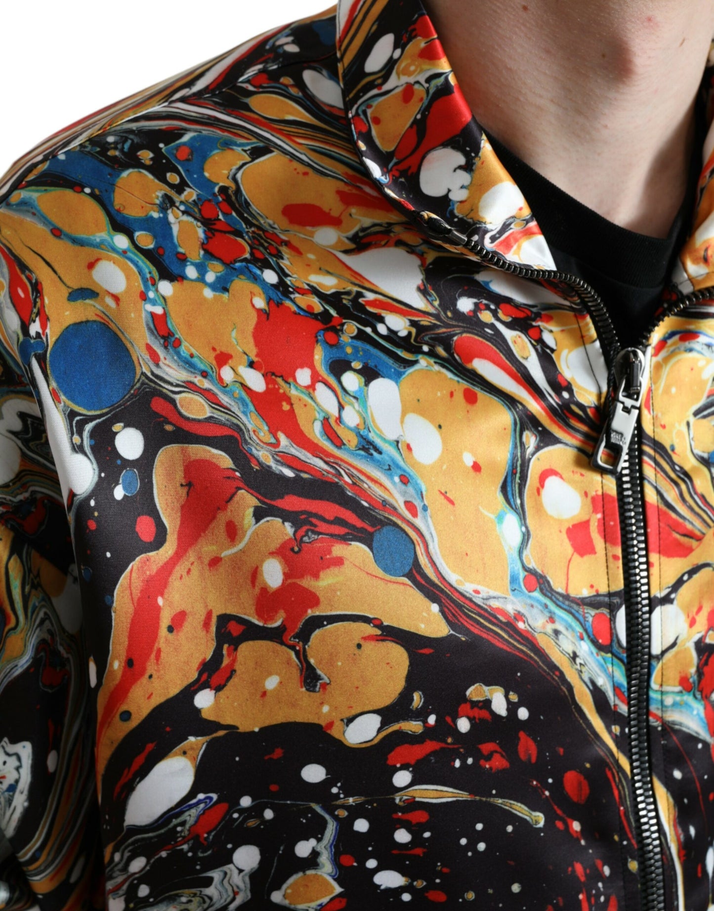 Dolce & Gabbana Kleurrijk Abstract Bomberjack