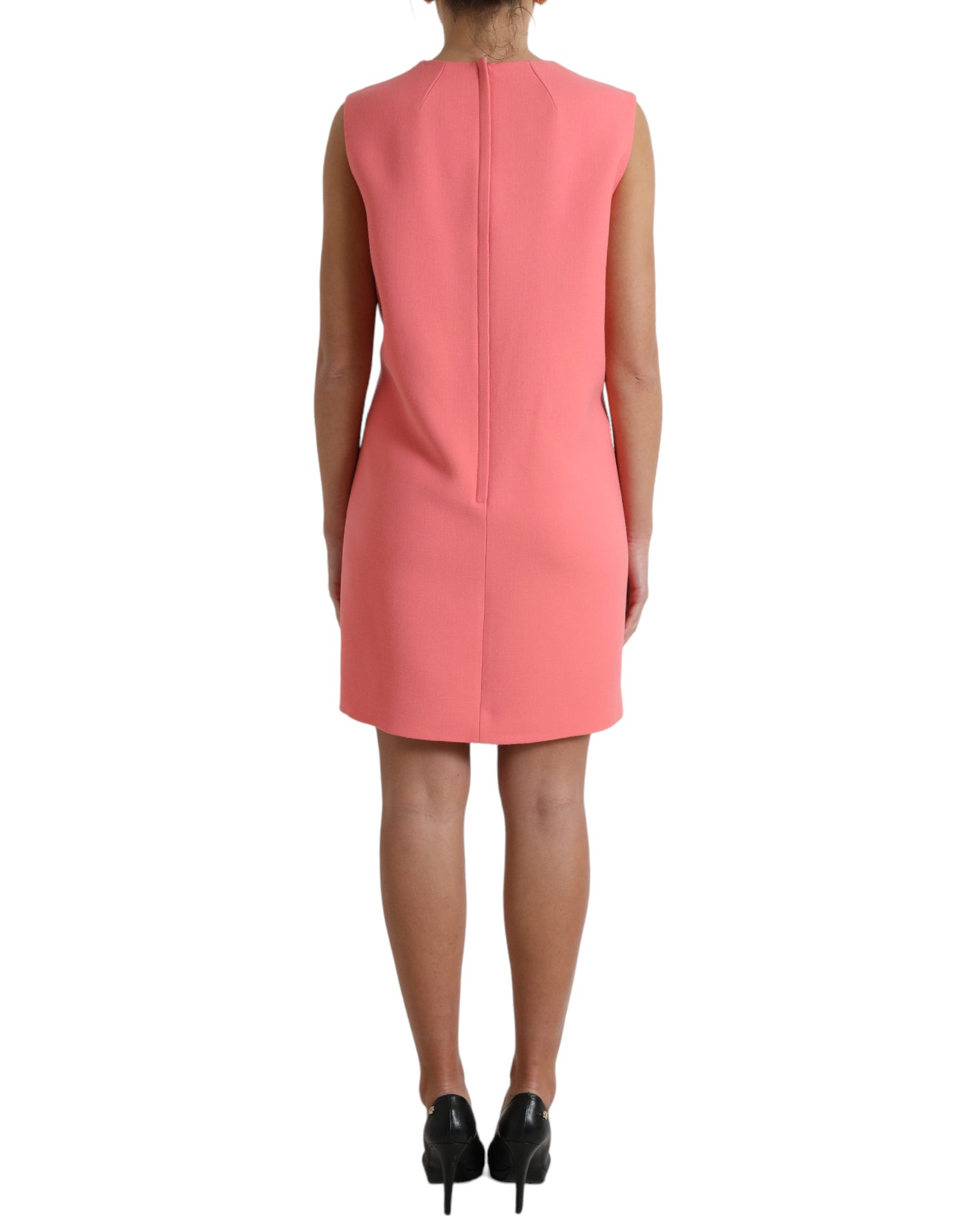 Dolce & Gabbana Chic Pink Sleeveless Shift Mini Dress