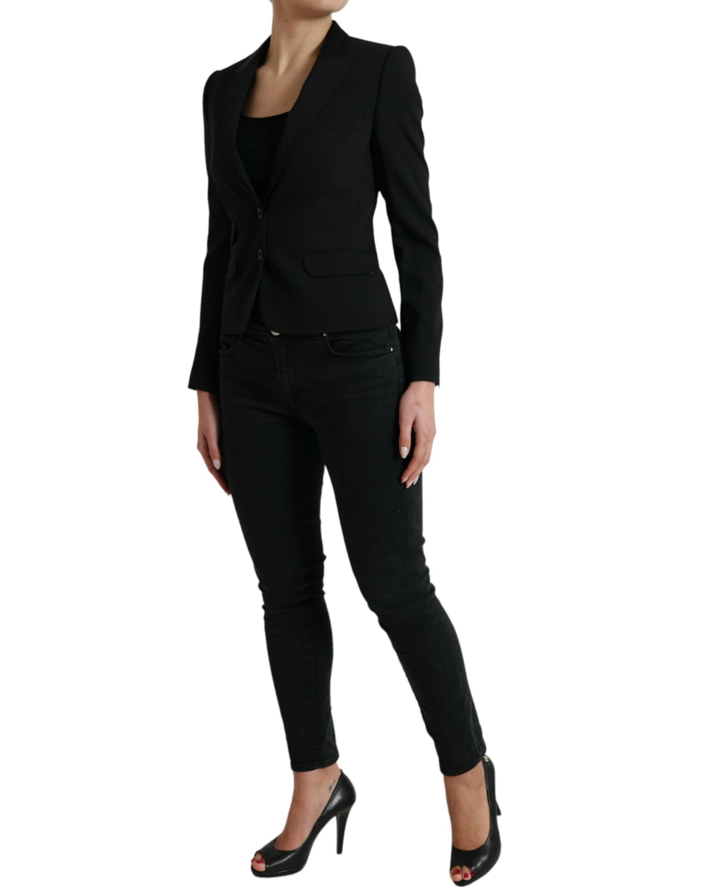 Dolce & Gabbana Chic Wolmix Peak Revers Blazer