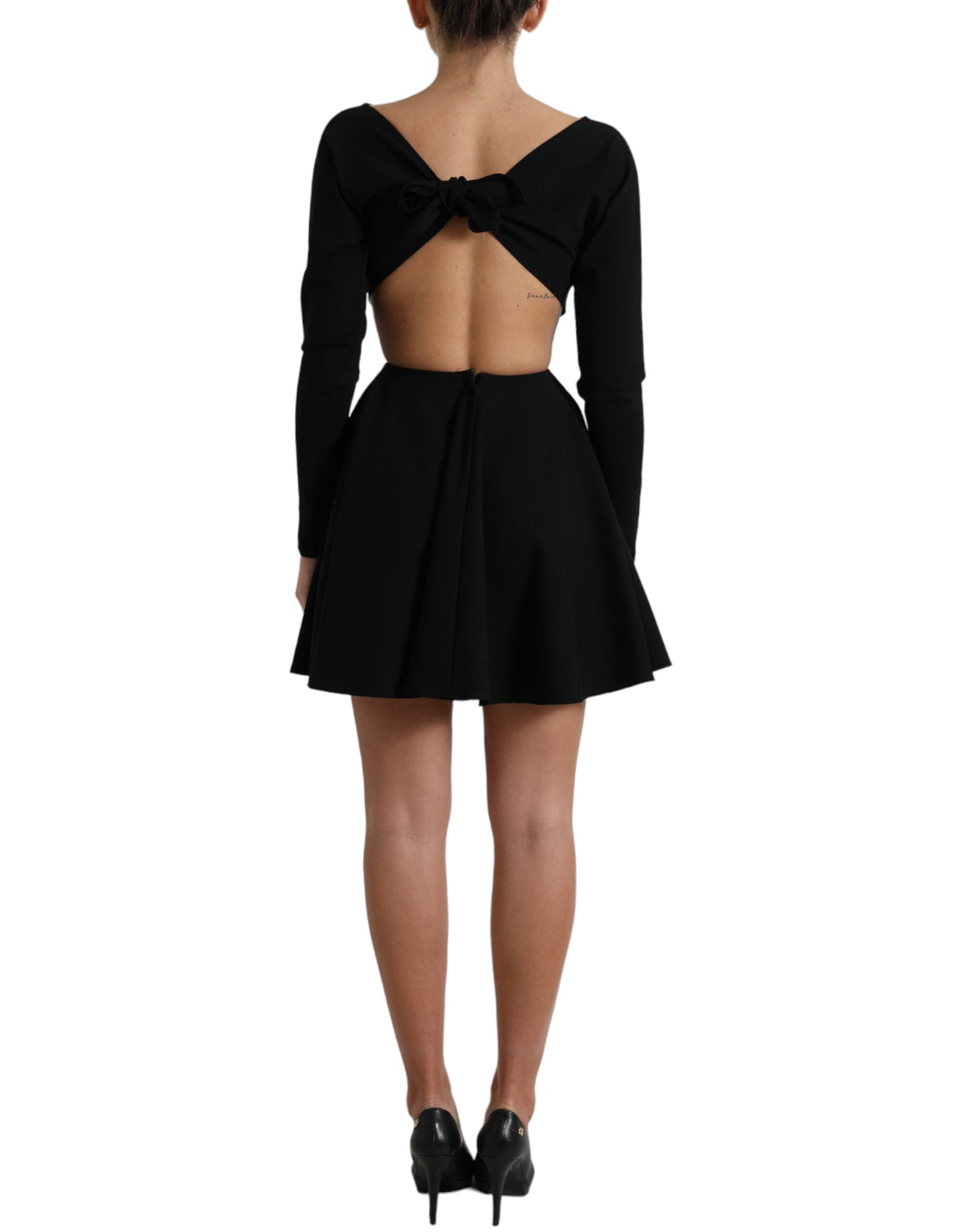 Dolce & Gabbana Elegant Cut Out A-Line Mini Dress