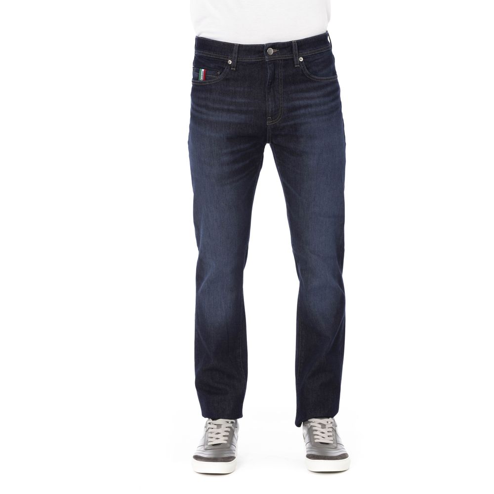 Baldinini Trend Blauwe Katoenen Heren Jeans