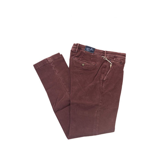 Jacob Cohen Burgundy Katoenen Heren Chino