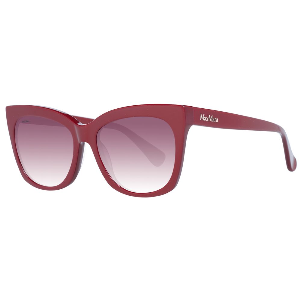 Max Mara Burgundy Dames Zonnebril