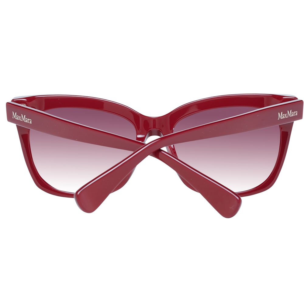 Max Mara Burgundy Dames Zonnebril