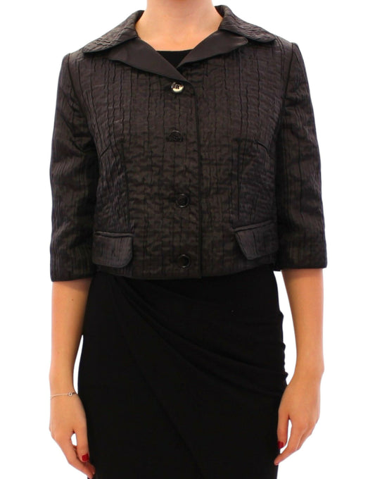 Dolce & Gabbana Elegante Zwarte Bolero Shrug Jas