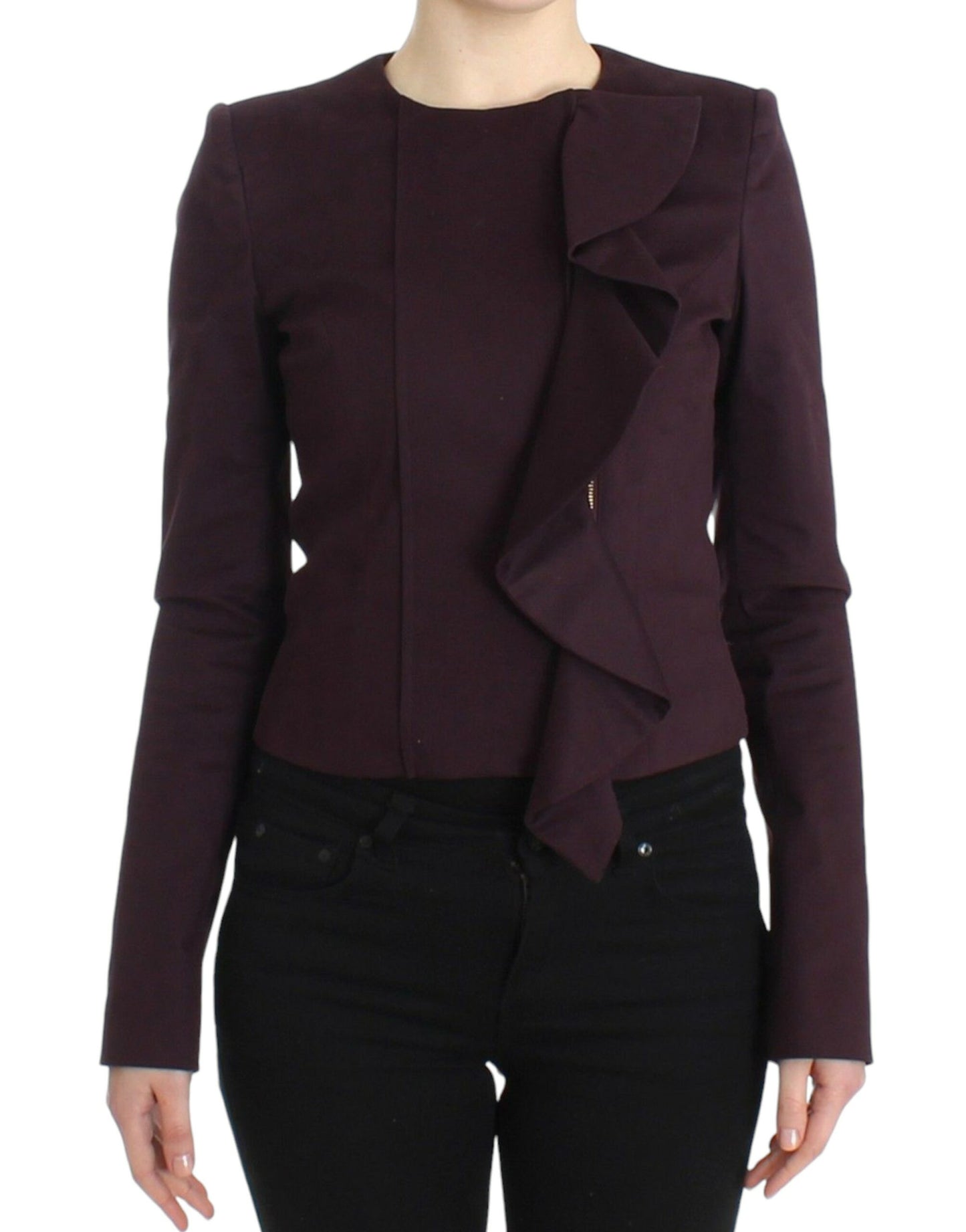 GF Ferre Elegante paarse katoenen mix blazer