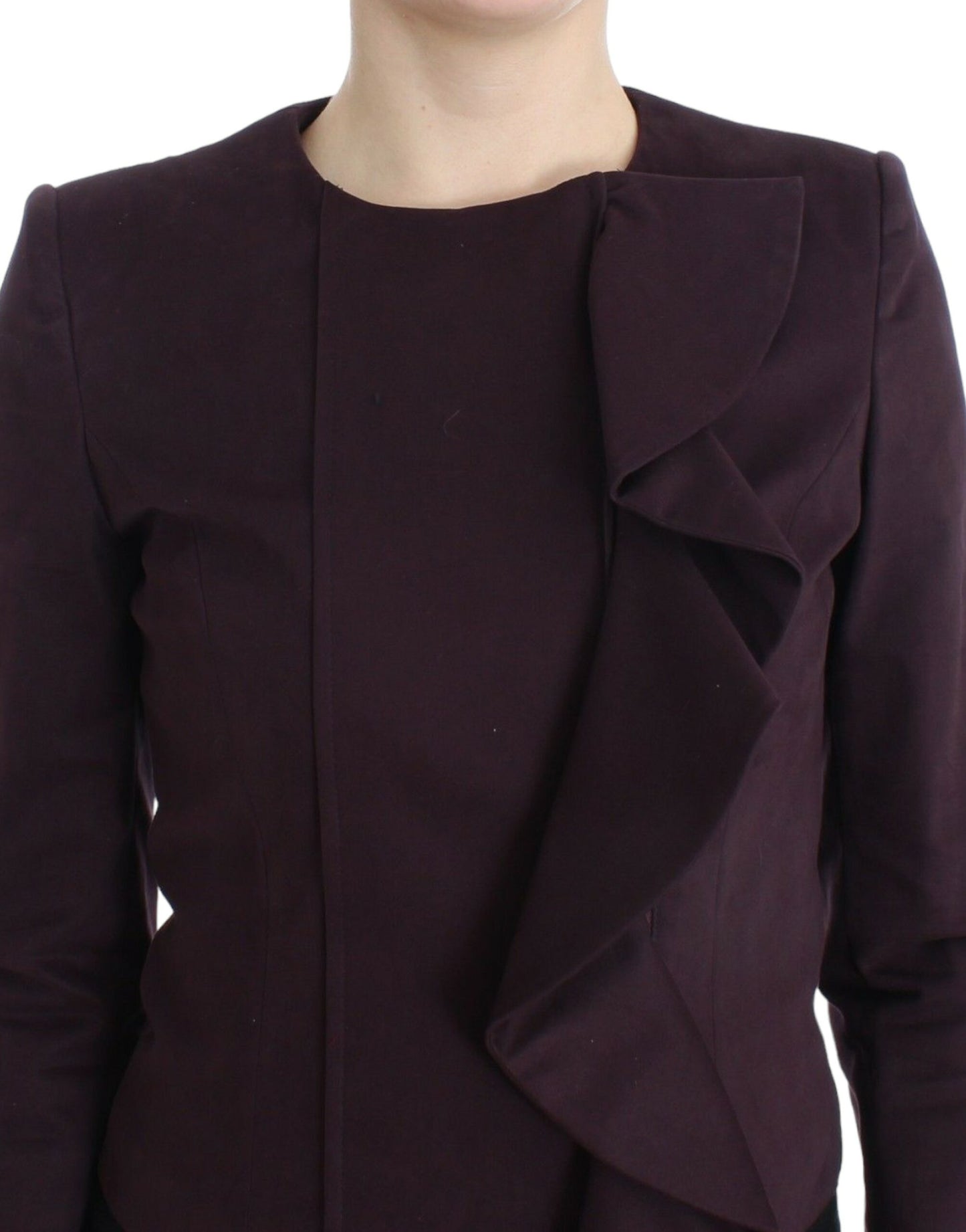 GF Ferre Elegante paarse katoenen mix blazer