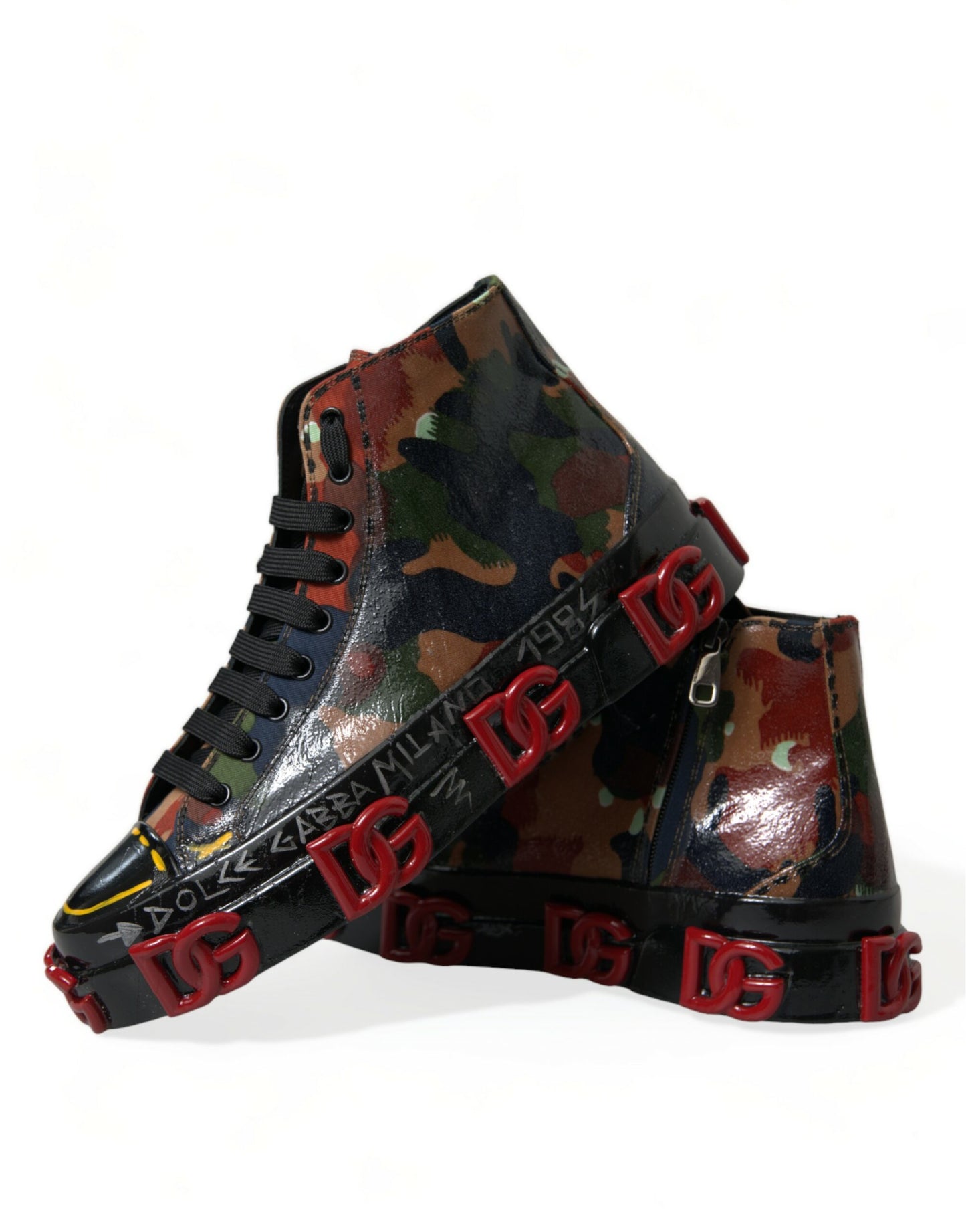 Dolce & Gabbana Chic Multicolor Hoge Sneakers