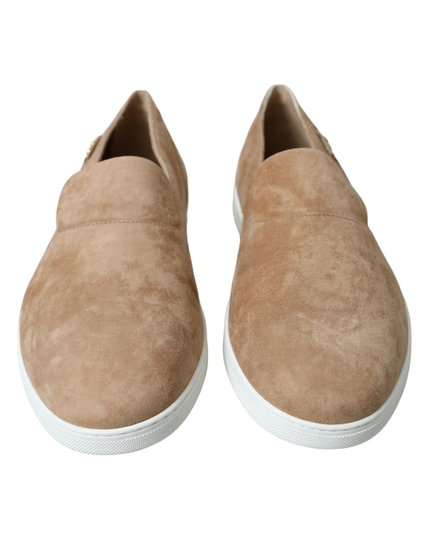 Dolce & Gabbana Elegante Beige Leren Loafers