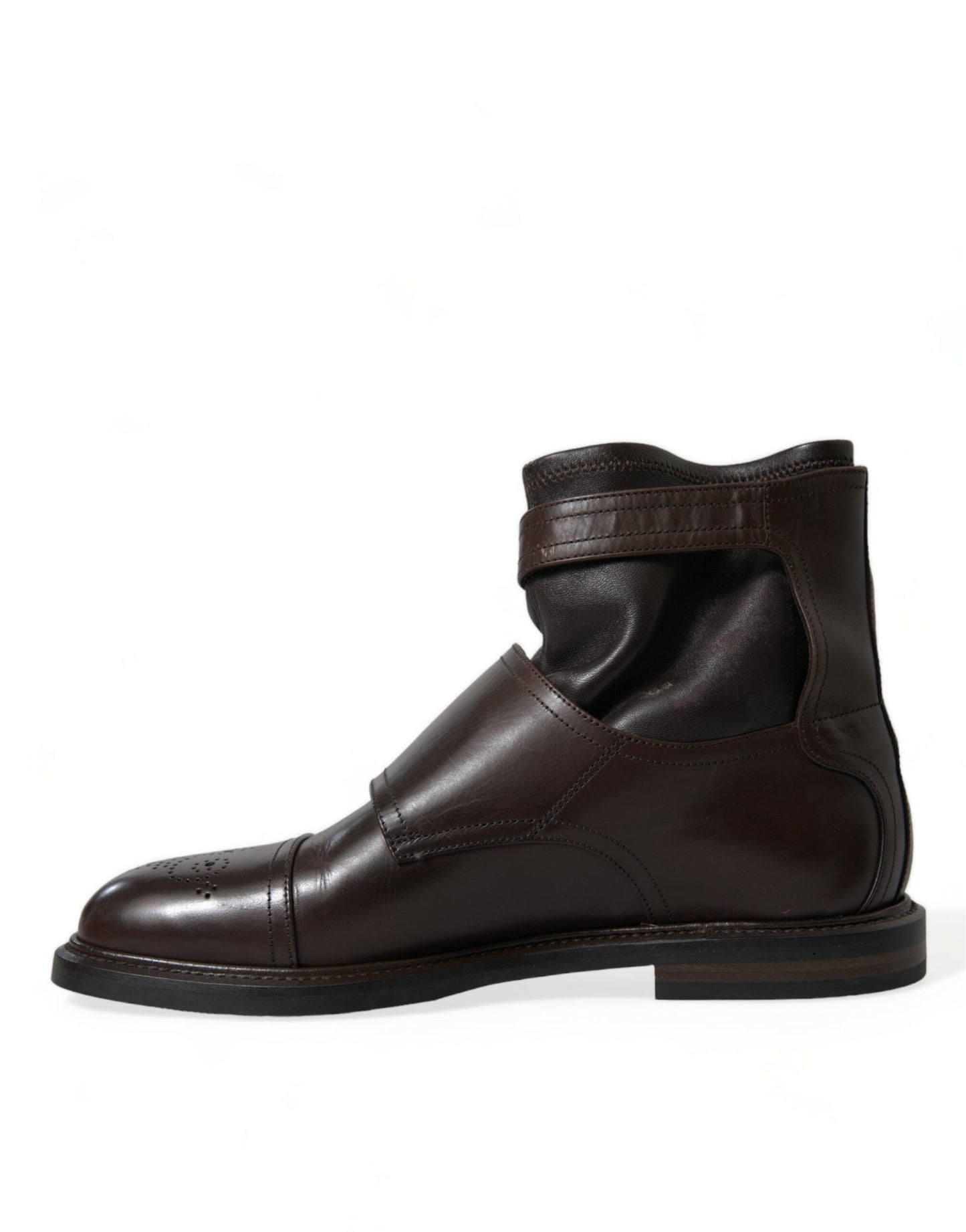 Dolce & Gabbana Elegant Mens Leather Ankle Boots