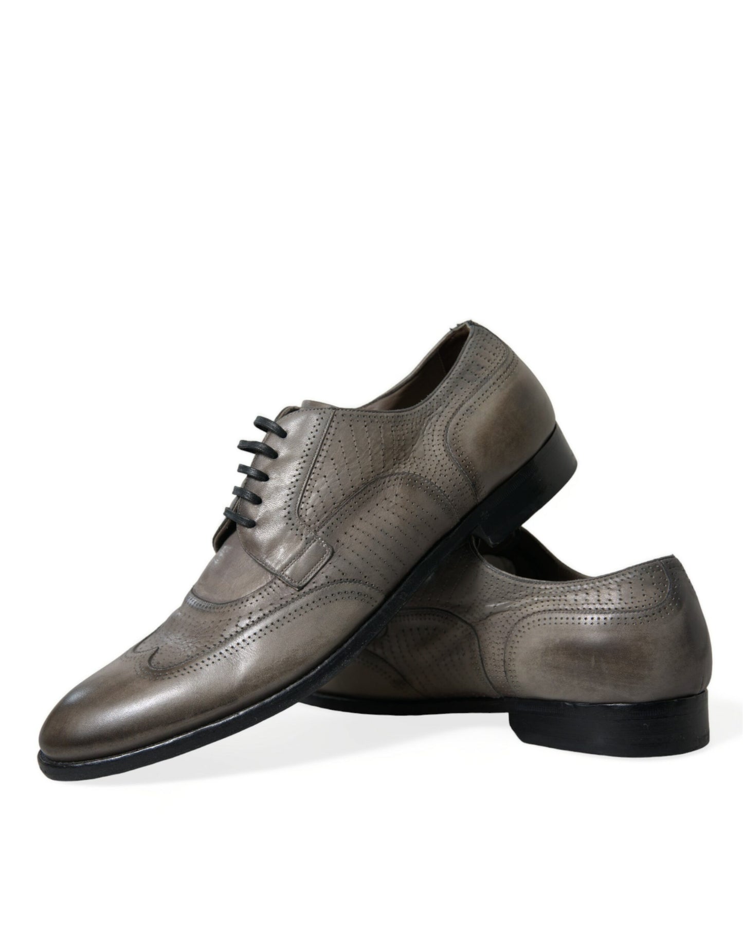 Dolce & Gabbana Elegant Calfskin Derby Lace-Ups