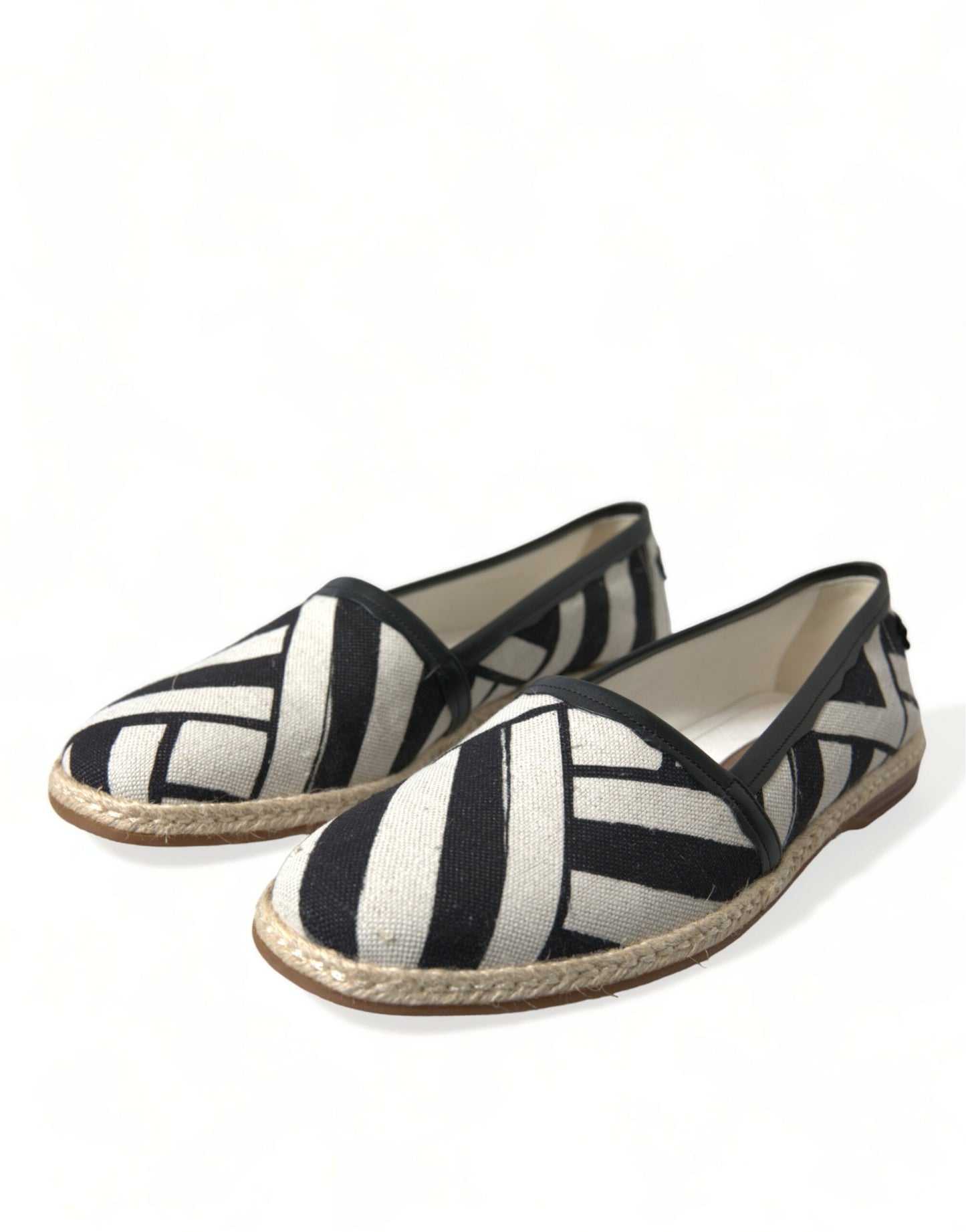 Dolce & Gabbana Chic Gestreepte Canvas Espadrilles