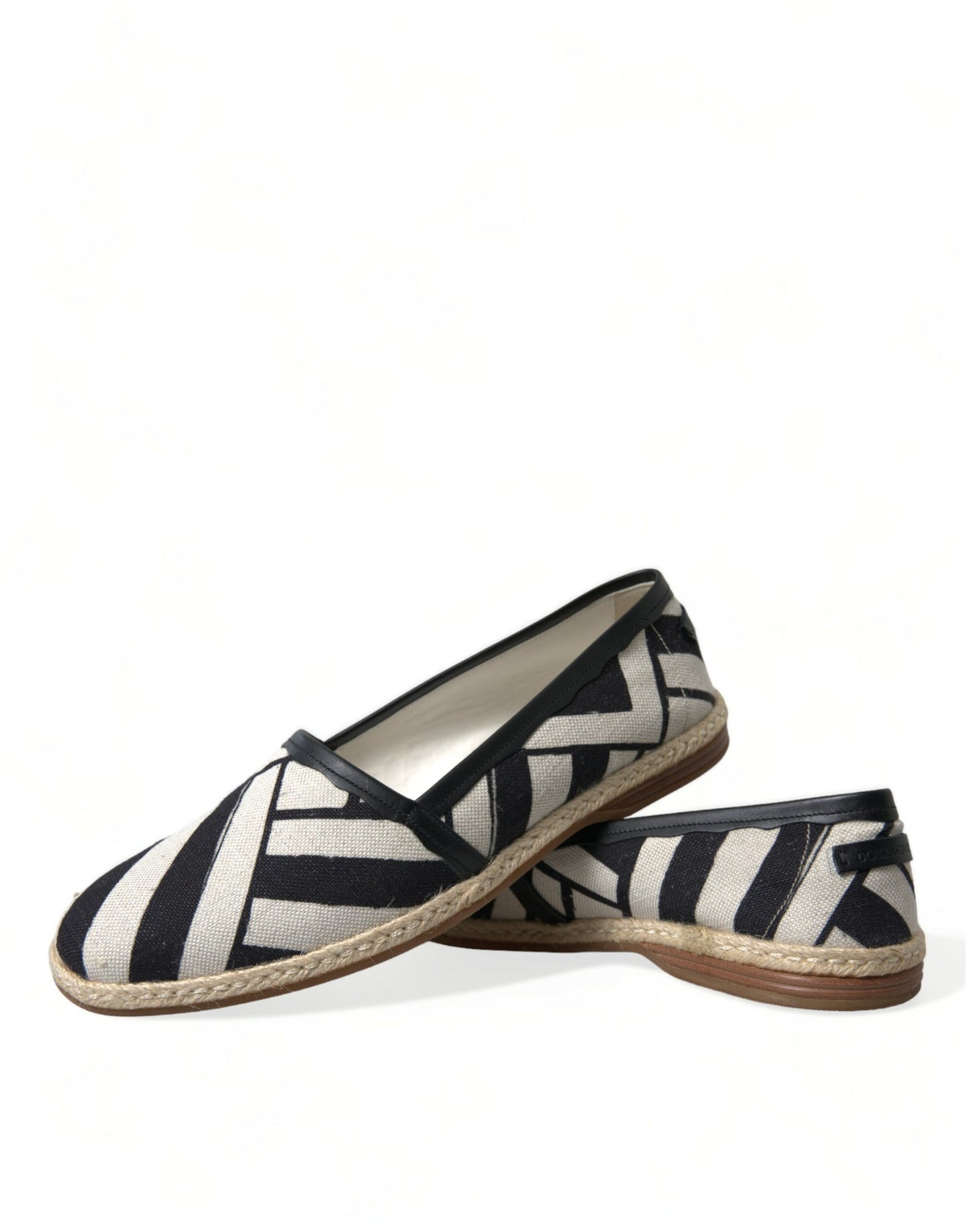 Dolce & Gabbana Chic Gestreepte Canvas Espadrilles