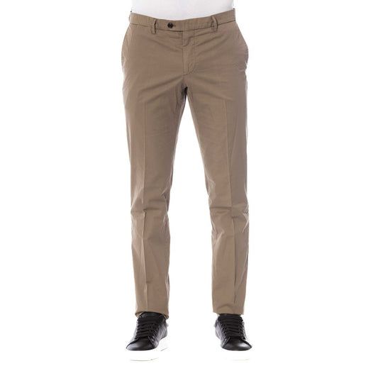 Trussardi Brown Cotton Men's Trouser