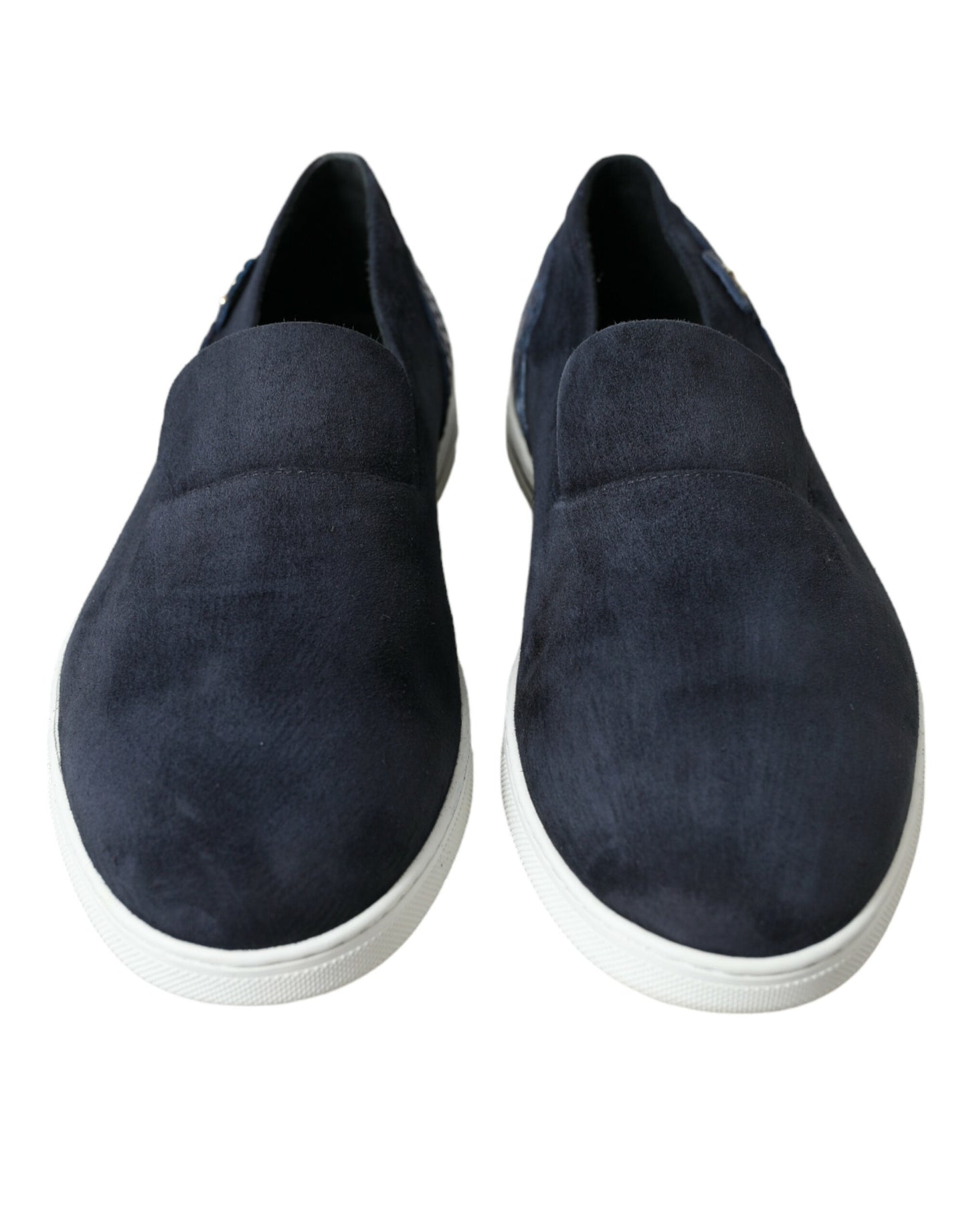 Dolce & Gabbana Elegante Blauwe Suède Leren Loafers