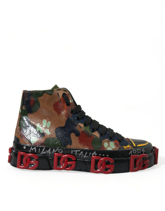 Dolce & Gabbana Multicolor High-Top Sneakers met Luxe Uitstraling