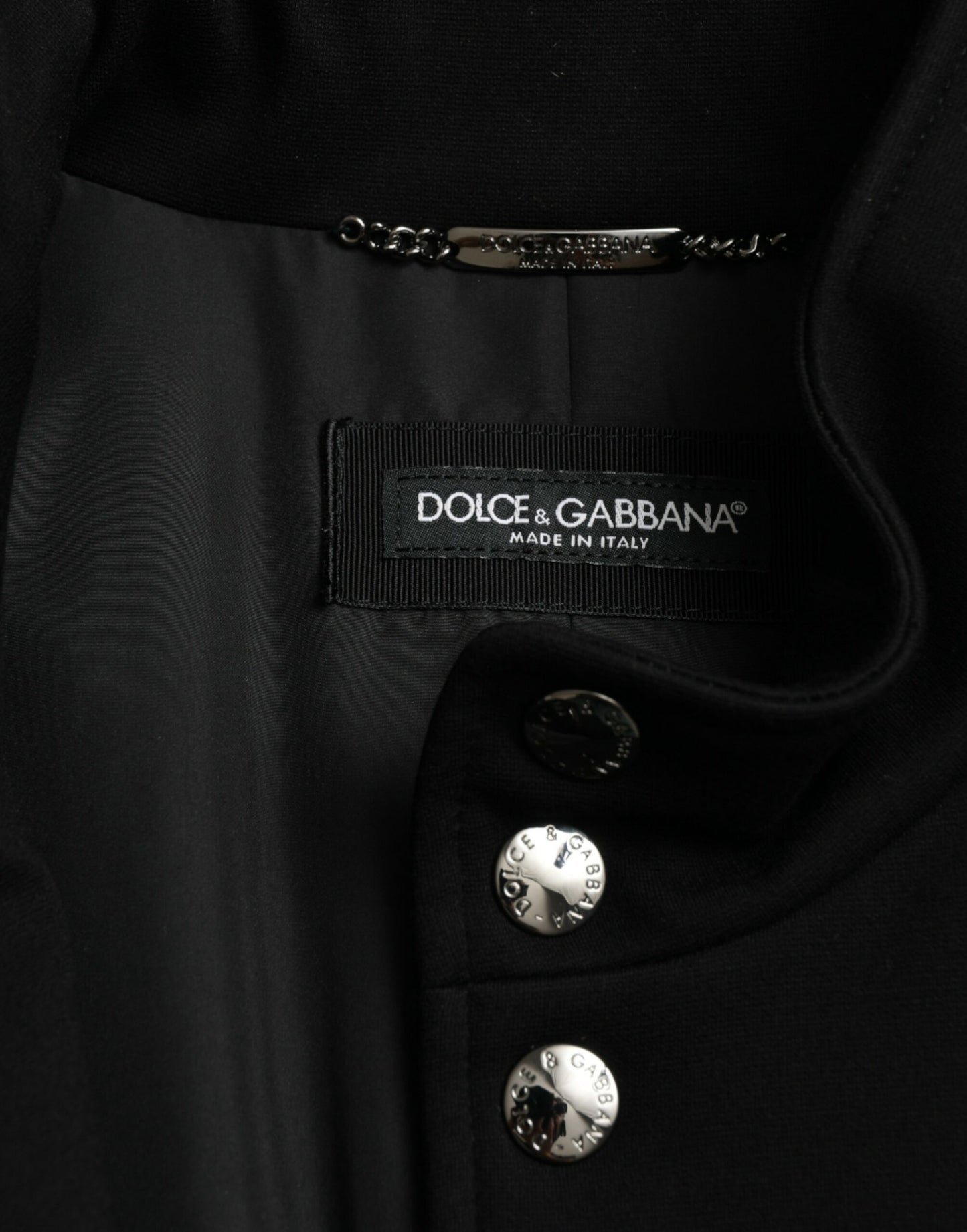 Dolce & Gabbana Elegant Zwart Mouwloos Vestjack