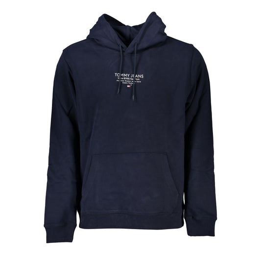 Tommy Hilfiger Chic Blue Hooded Sweatshirt met Logo Detail