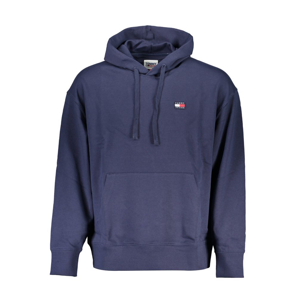 Tommy Hilfiger Chic Blue Hooded Sweatshirt met Logo Detail