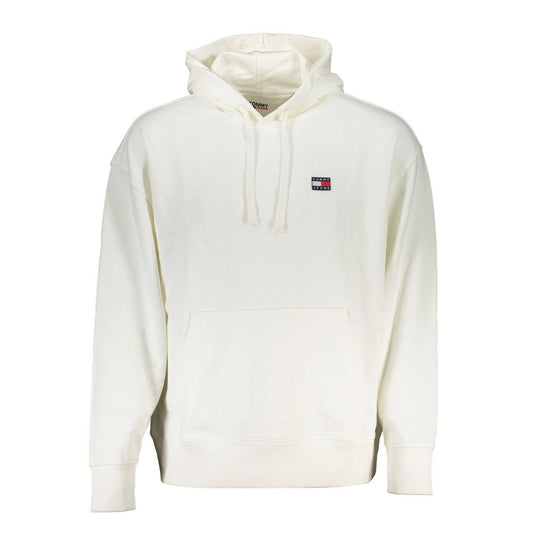 Tommy Hilfiger Elegante Witte Katoenen Sweatshirt met Capuchon