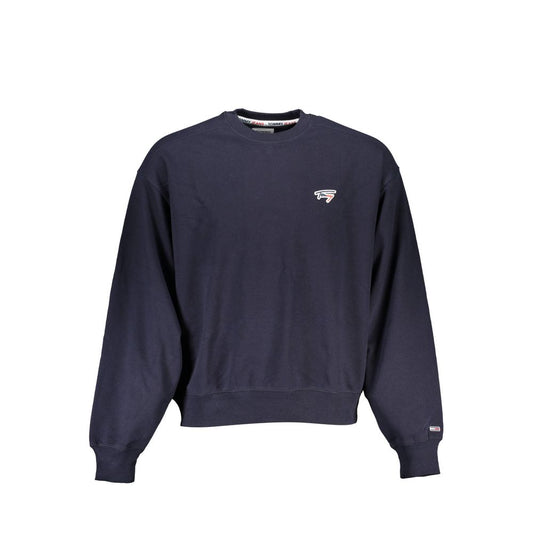 Tommy Hilfiger Chic Blue Crew Neck Sweater met logodetail