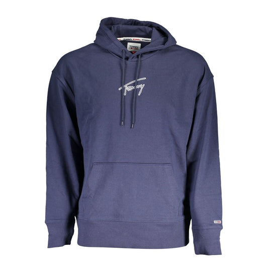 Tommy Hilfiger Chic Blauwe Geborduurde Hoodie