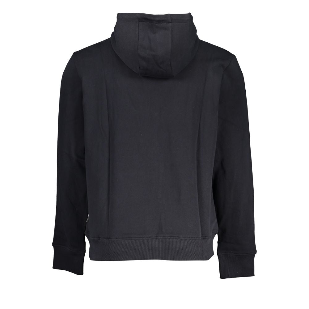 Napapijri Strakke Zwarte Katoenen Capuchon Sweatshirt