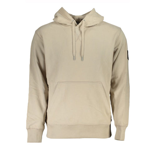 Calvin Klein Beige Katoenen Sweatshirt met Capuchon