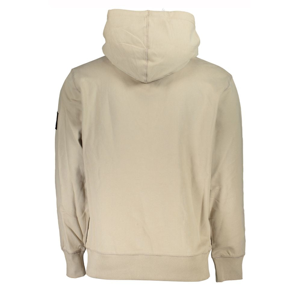 Calvin Klein Beige Katoenen Sweatshirt met Capuchon