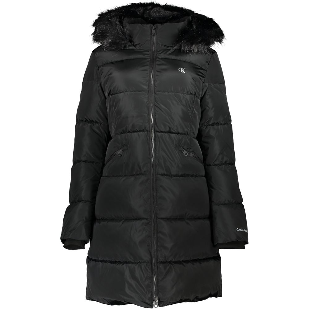 Calvin Klein Chic Hooded Jack met Afneembaar Bontdetail