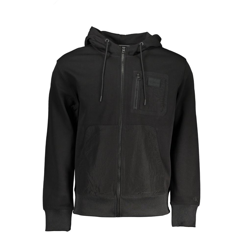 Calvin Klein Strakke hoodie met capuchon en contrasterende details