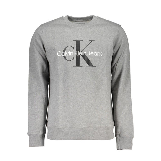 Calvin Klein Classic Grijs Sweatshirt met Ronde Hals en Logo