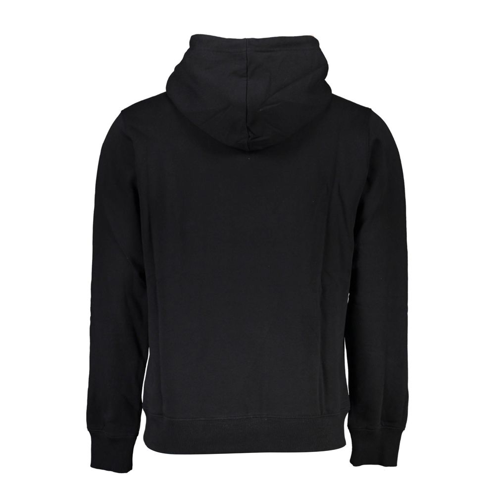 Calvin Klein Strakke Zwarte Katoenen Hoodie met Logoprint