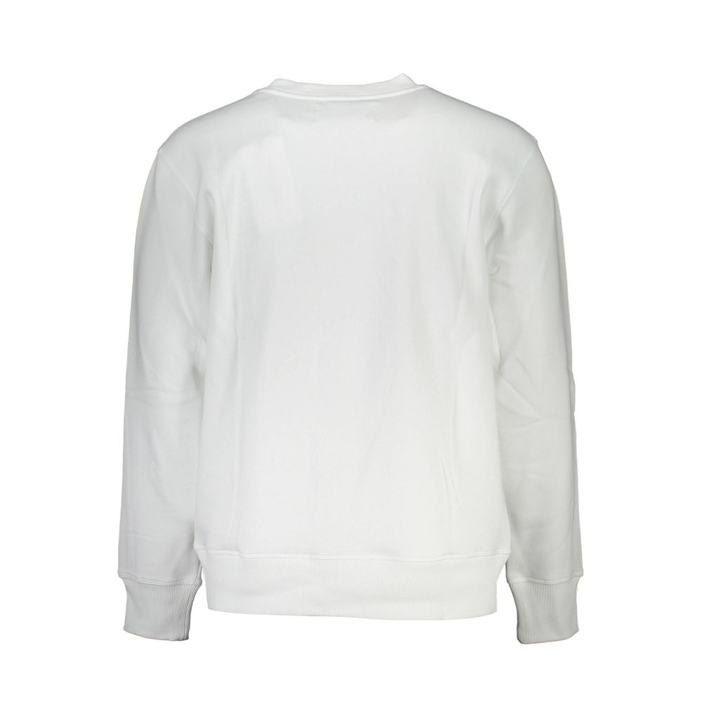 Calvin Klein Crisp White Crew Neck Katoenmix Trui