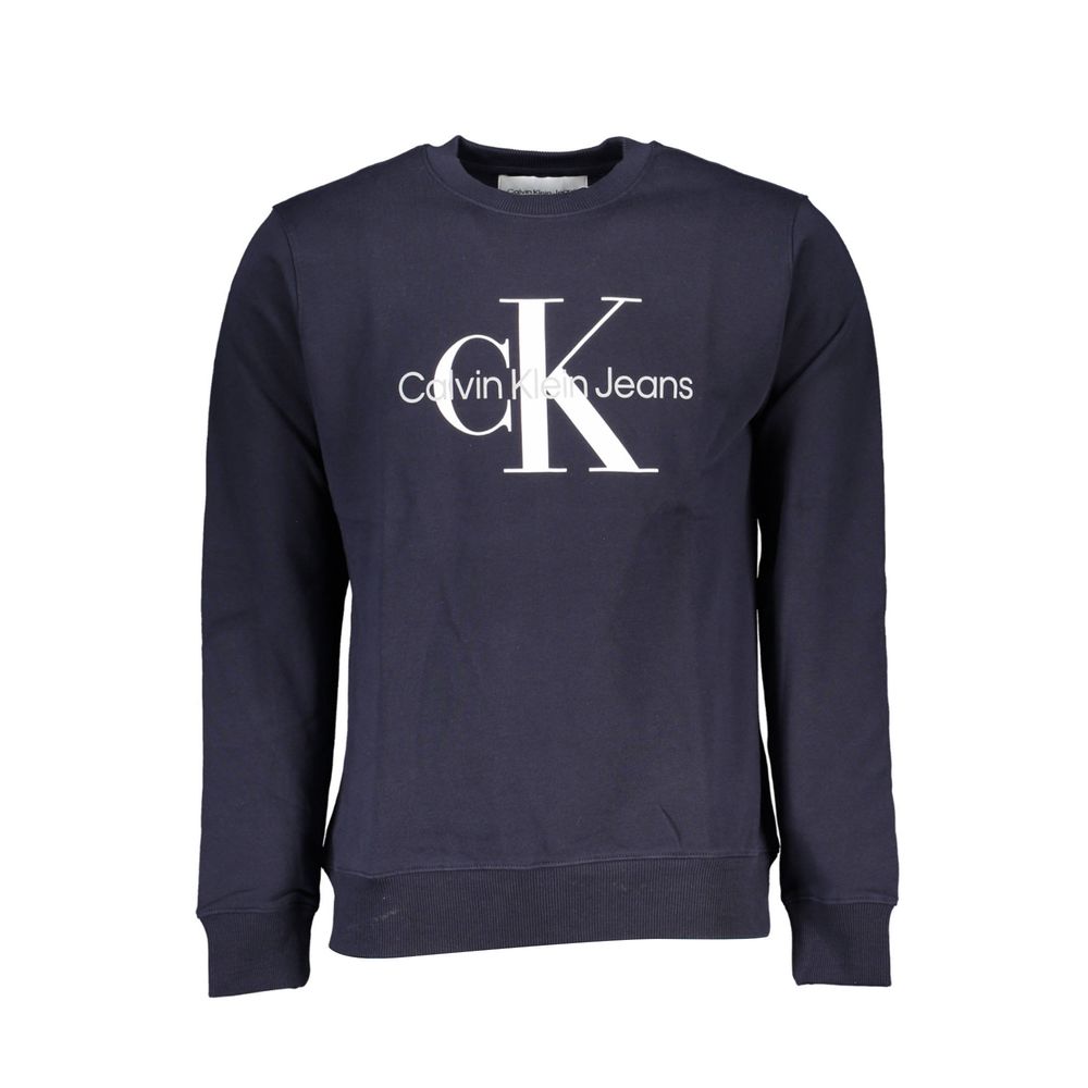 Calvin Klein Chic Blue Fleece Sweatshirt met ronde hals