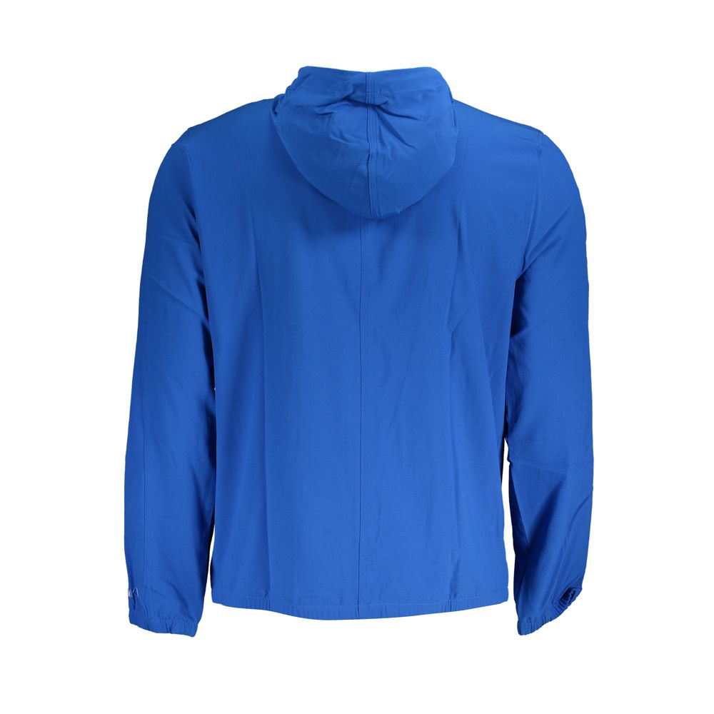 Calvin Klein Strak sportjack met capuchon in levendig blauw