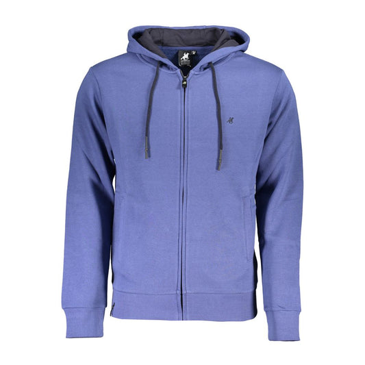 US Grand Polo Chic Blauw Sweatshirt met Capuchon en Geborduurd Logo