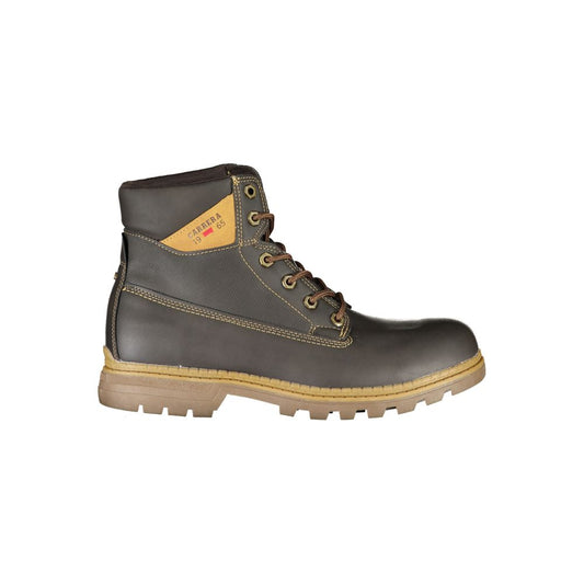 Carrera Rugged Bruine Veterlaarzen met Contrasterende Details