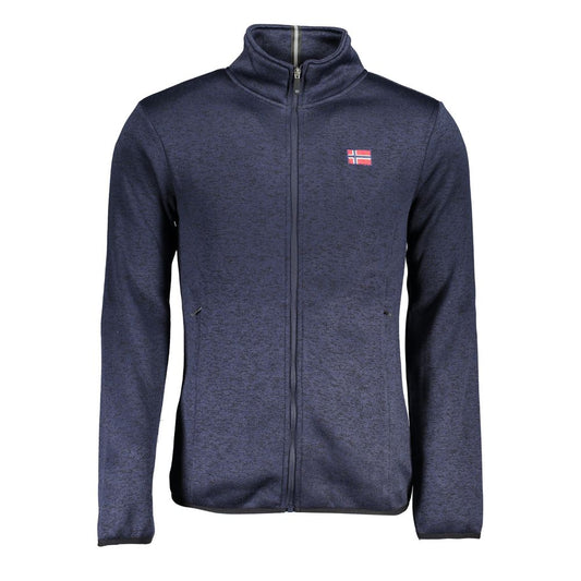 Noorwegen 1963 Strakke lange mouwen sweatshirt met rits