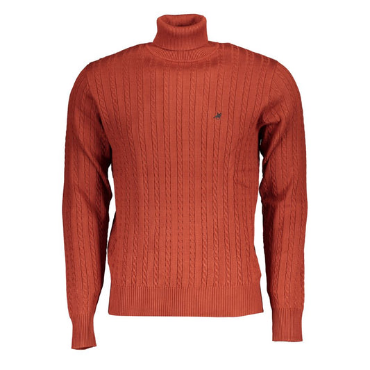 US Grand Polo Elegante Bronzen Turtleneck Trui voor Heren