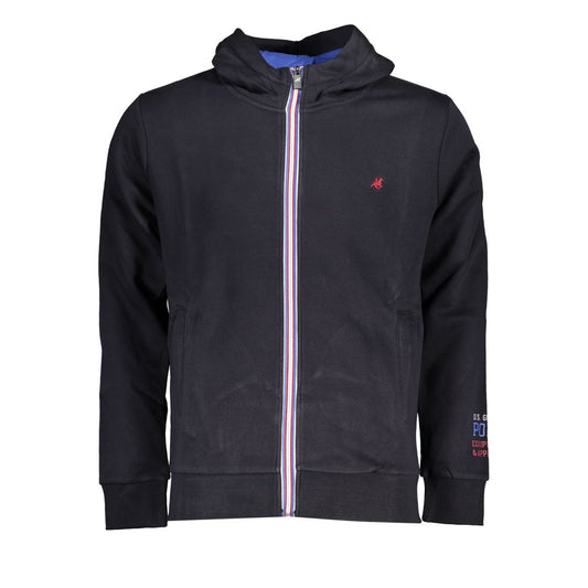 US Grand Polo Grand Polo Blauwe Fleece Sweatshirt met Capuchon