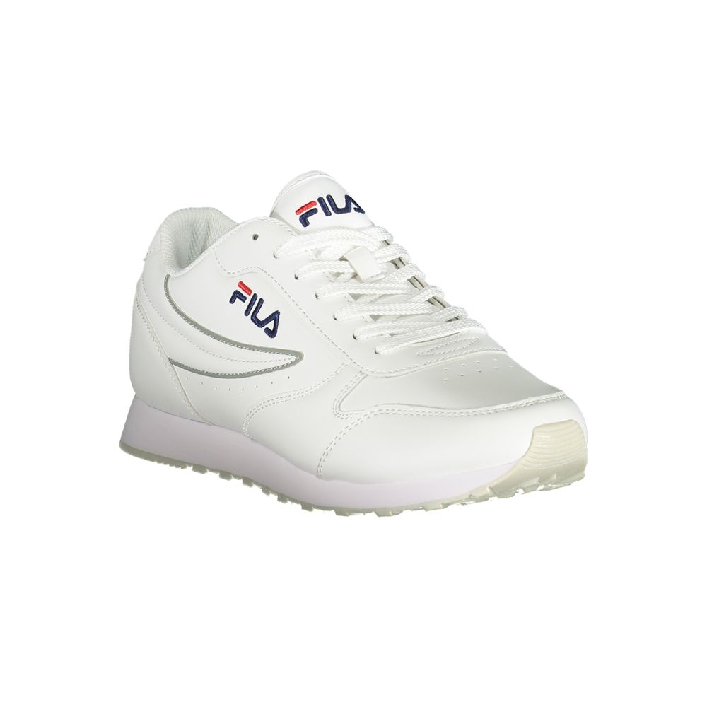 Fila Pristine White Sport Sneakers met Contrasterende Accenten