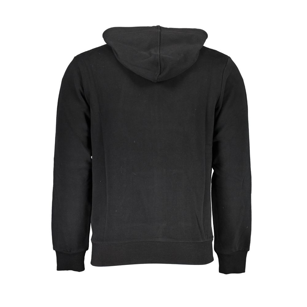 La Martina Strakke katoenen hoodie met capuchon in het zwart