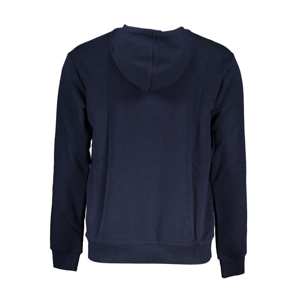 Fila Blue Cotton Blend Sweatshirt met capuchon