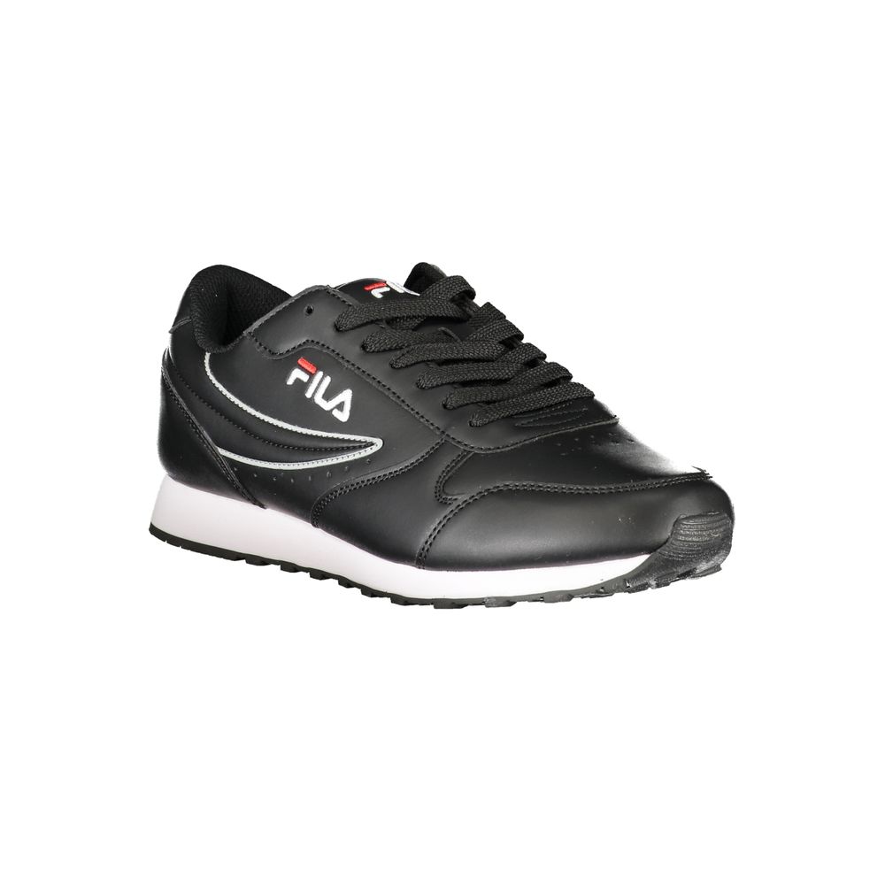 Fila Sleek Zwarte Sport Sneakers met Contrasterende Details