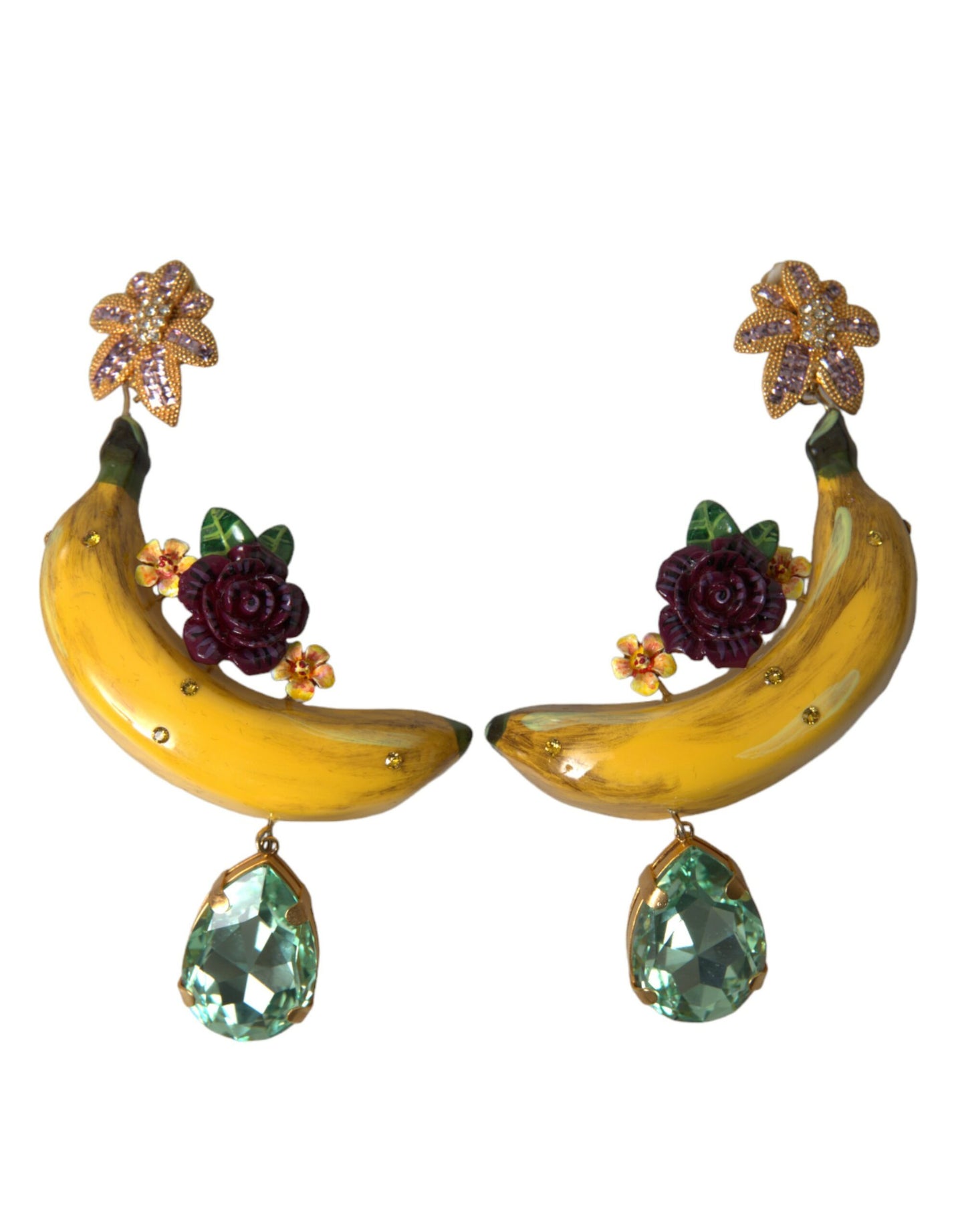 Dolce & Gabbana Chic Clip-on Banana Dangle Oorbellen